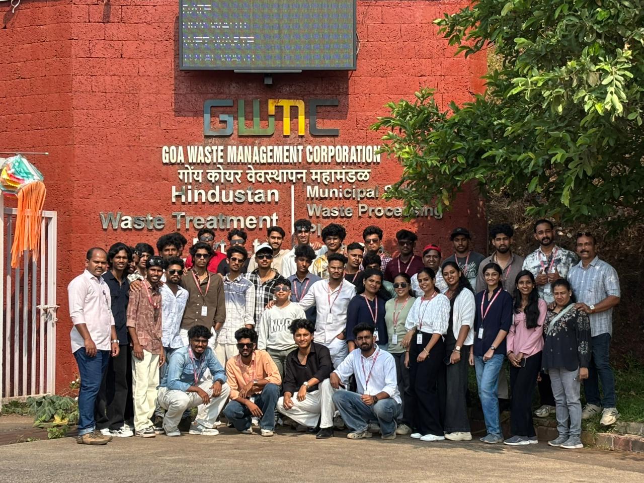 Industrial Visit: S5 Mechatronics Students Explore Waste Management in Goa